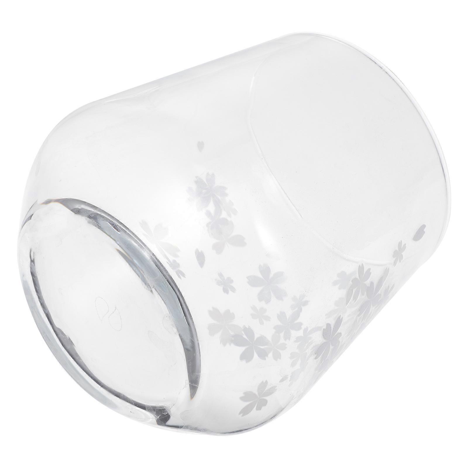 Household Cherry Blossoms Cup for Hot Cold Drinks 7Pcs Color Changing