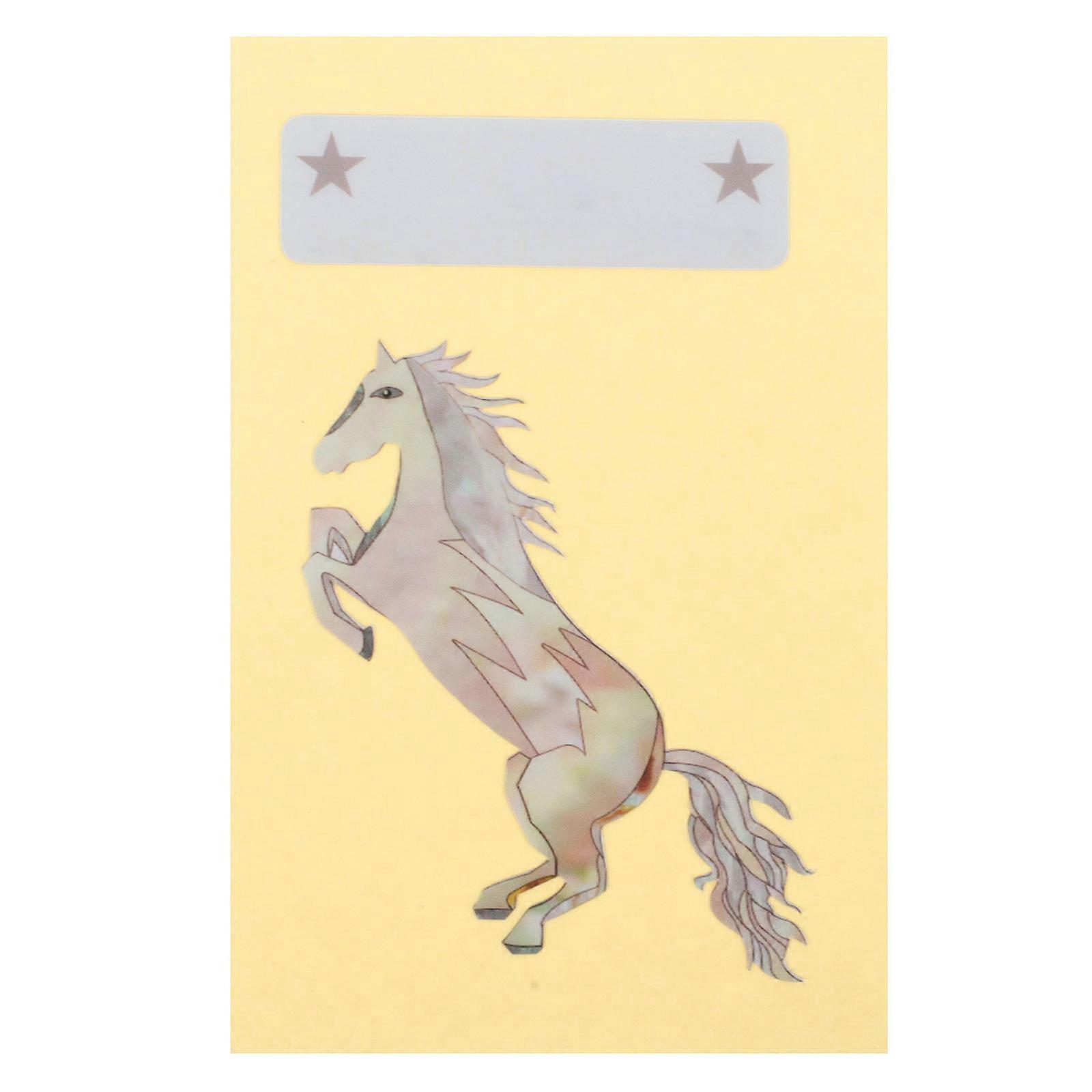 4Pcs PVC Guitar Fretboard Stickers Rectangular Design Suitable For Decoration Of Bass Guitar Enthusiasts