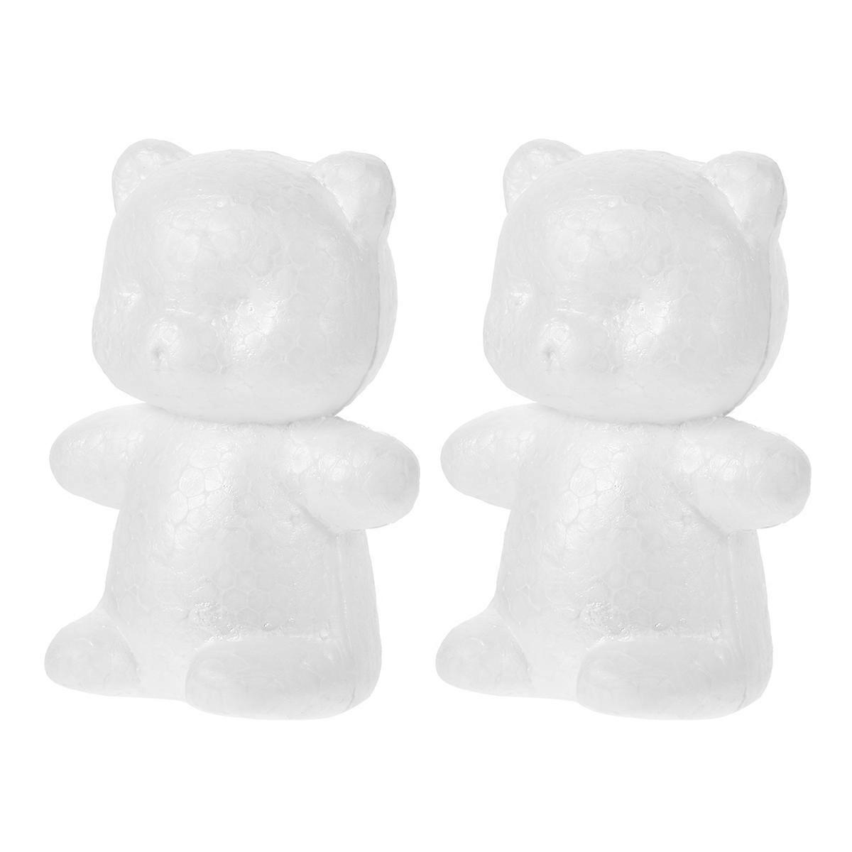 Bear Modeling White Mold for Flower Arranging DIY 4Pcs Set