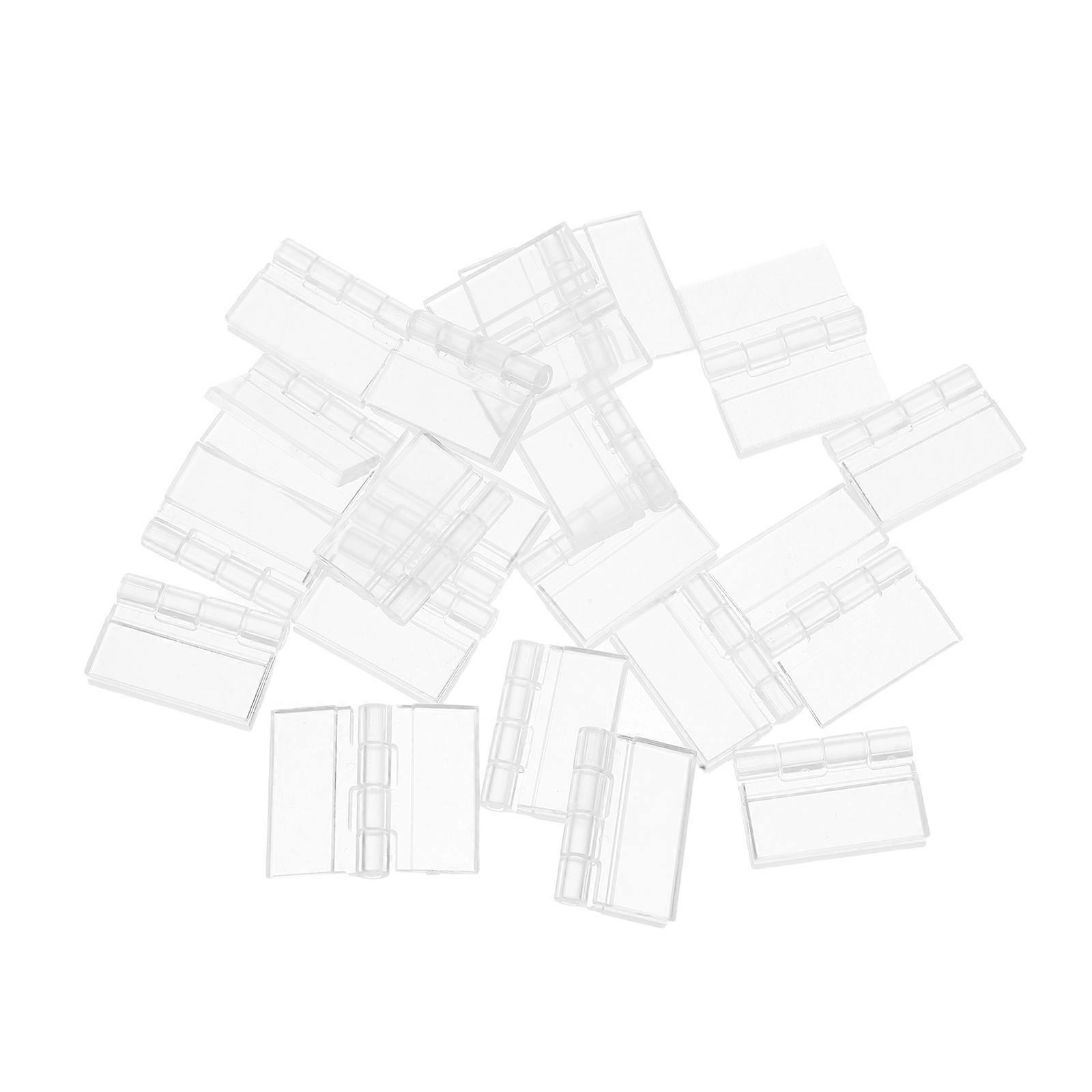 Transparent Acrylic Cabinet Hinges for DIY Use 60Pcs Durable Design