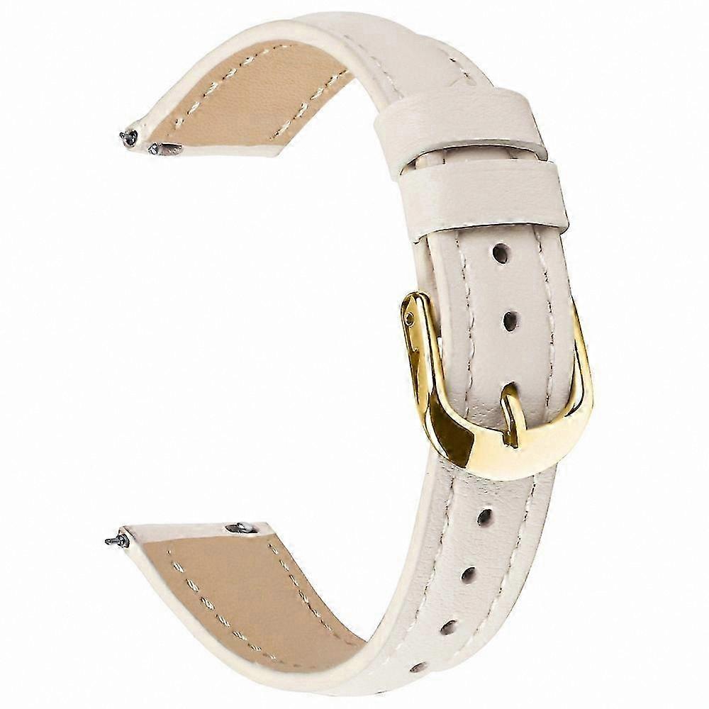 Gold Buckle Slim Leather Strap for  Watch GT 4 41mm