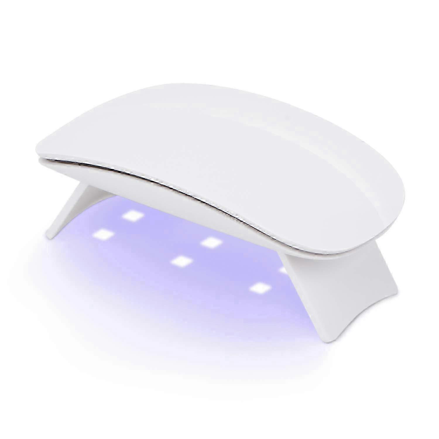 Portable 6W Mini USB UV LED Nail Light with 60s Timer, Ideal for Beginners