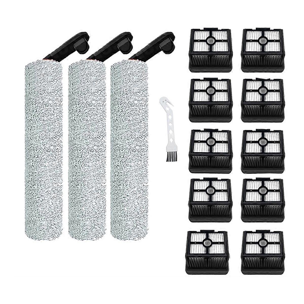 Replacement Roller Brush and HEPA Filter for H12 Pro H12 Plus M13Beta Dual Cordless Wet&Dry Vacuum C