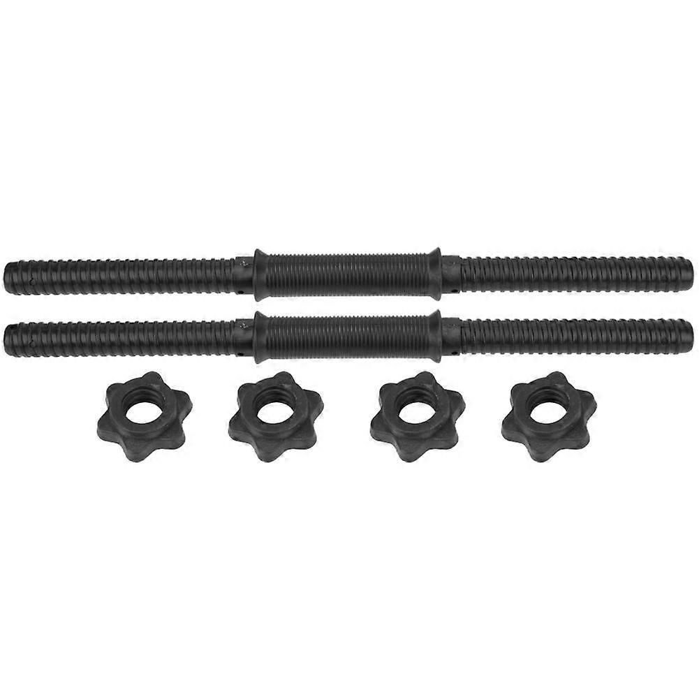 (2Pcs/Set) Gym Home Training Dumbbell Bars Weight Lifting Handles with 4 Spinlock Collar