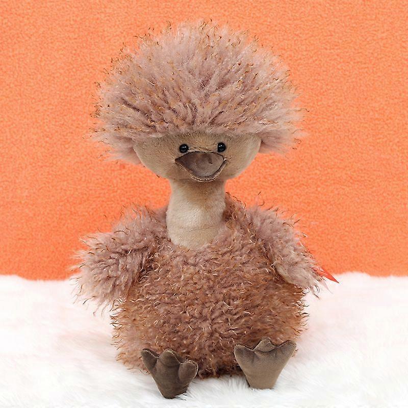 Fluffy Duck Plush Toy 40cm Curly Hair Duck Stuffed Animal