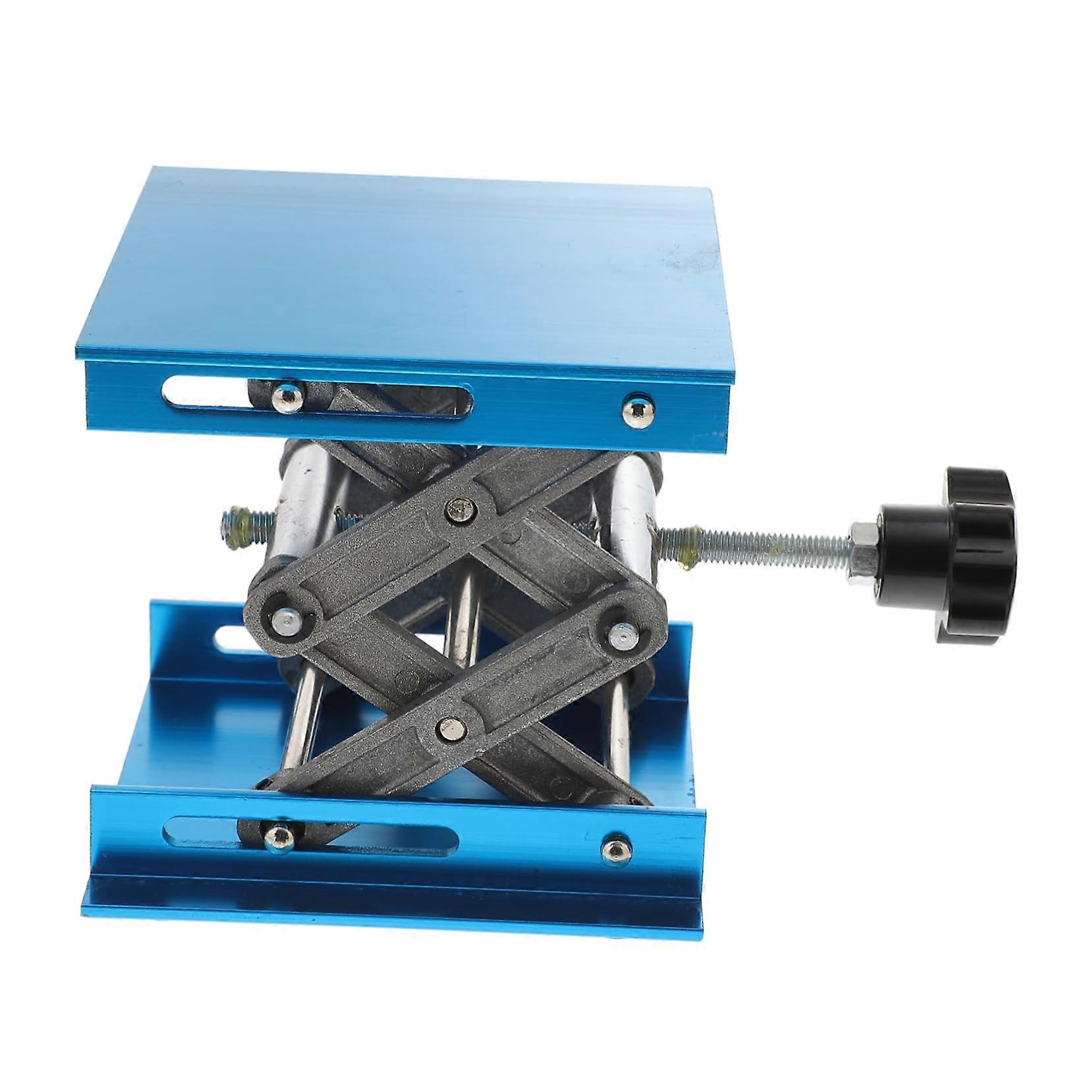 Manual Aluminium Lifting Platform Stand Height Adjustable Lift Table Lightweight 100x100mm Metal Stand Load Capacity