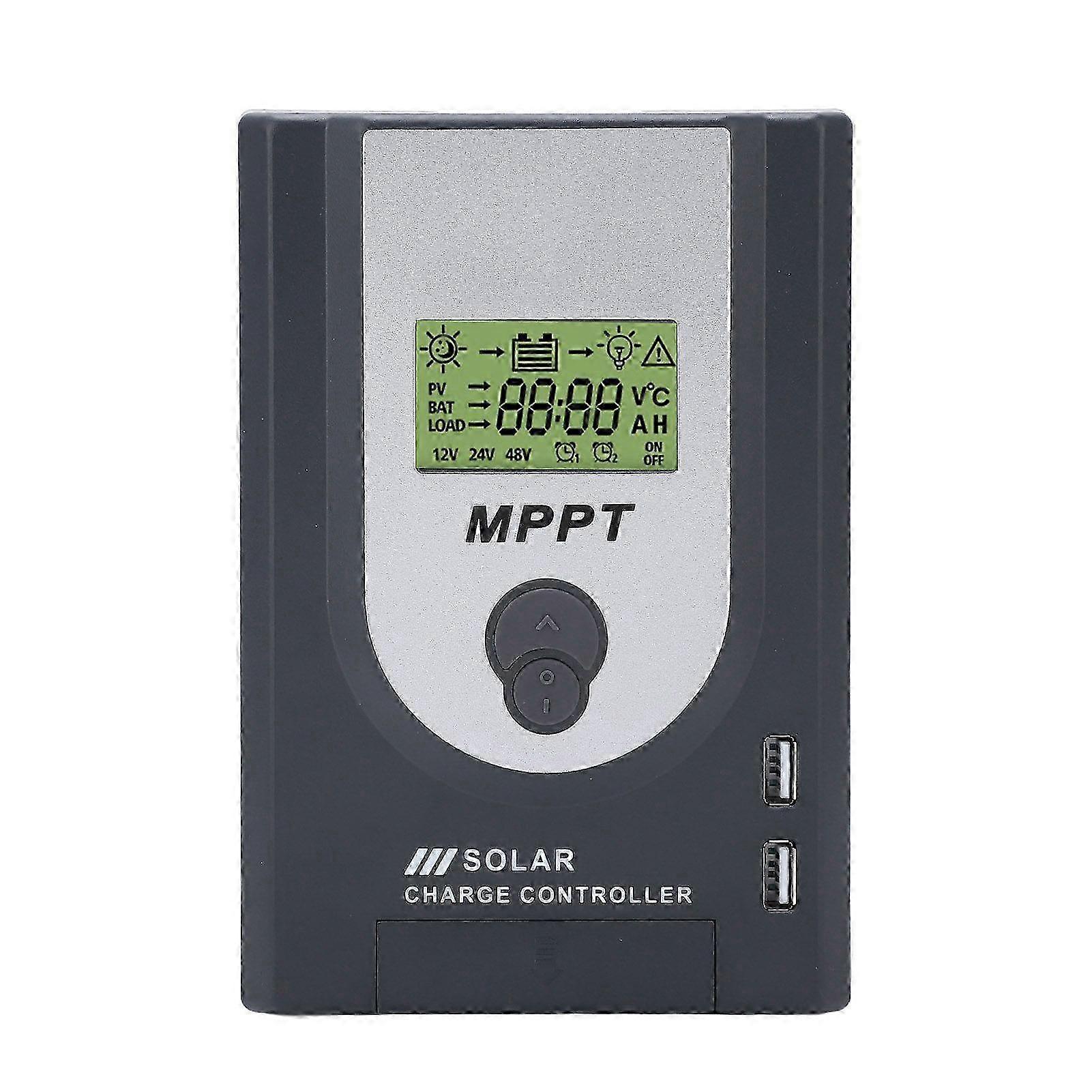 Adjustable MPPT solar charge controller 10A 12V 24V with USB 25-26