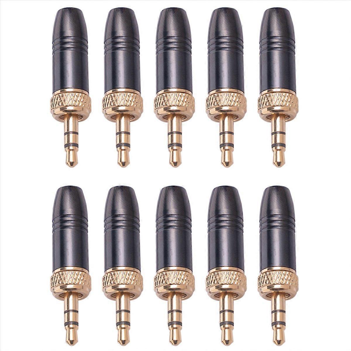 25Pcs Lavalier Lapel Microphone 3.5mm Audio Plug with M6 Internal Thread Internal Thread Cable for-