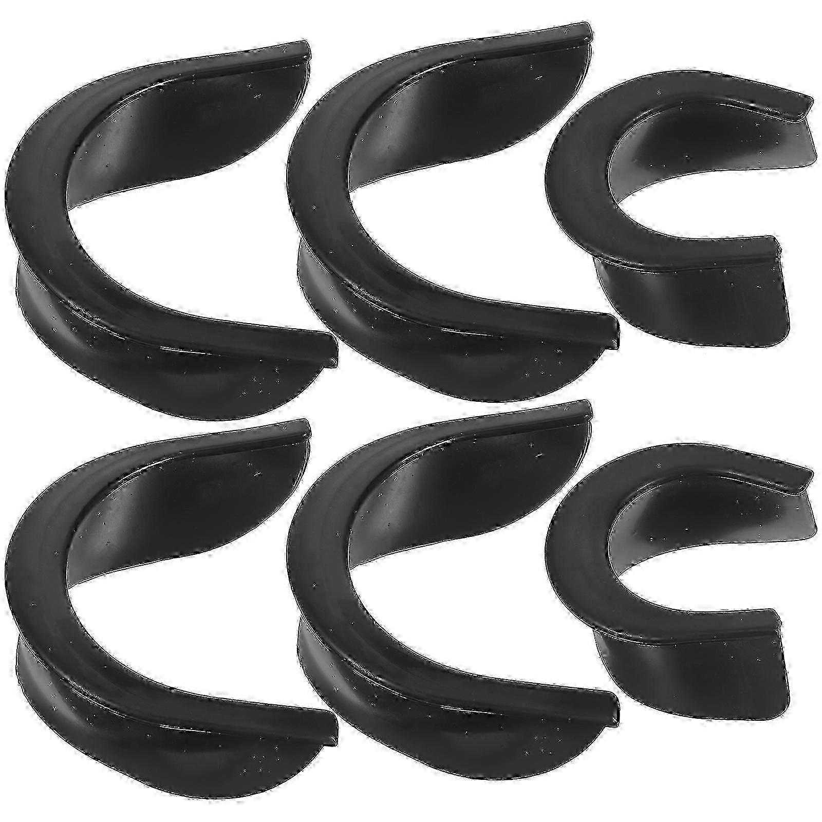 6pcs Durable Pool Table Liner Replaceable Billiard Pocket Liner Small Snooker Hole Liner