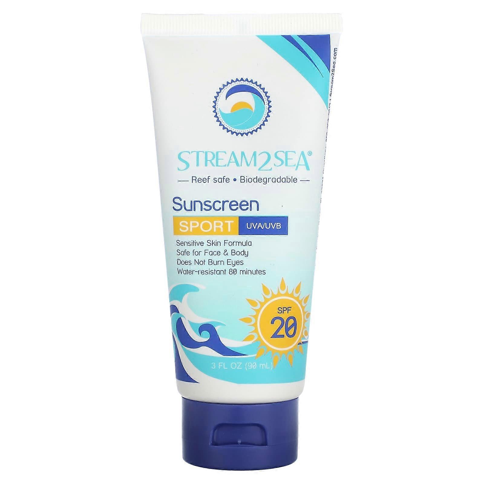 Sunscreen, Sport, SPF 20, 3 fl oz (90 ml)