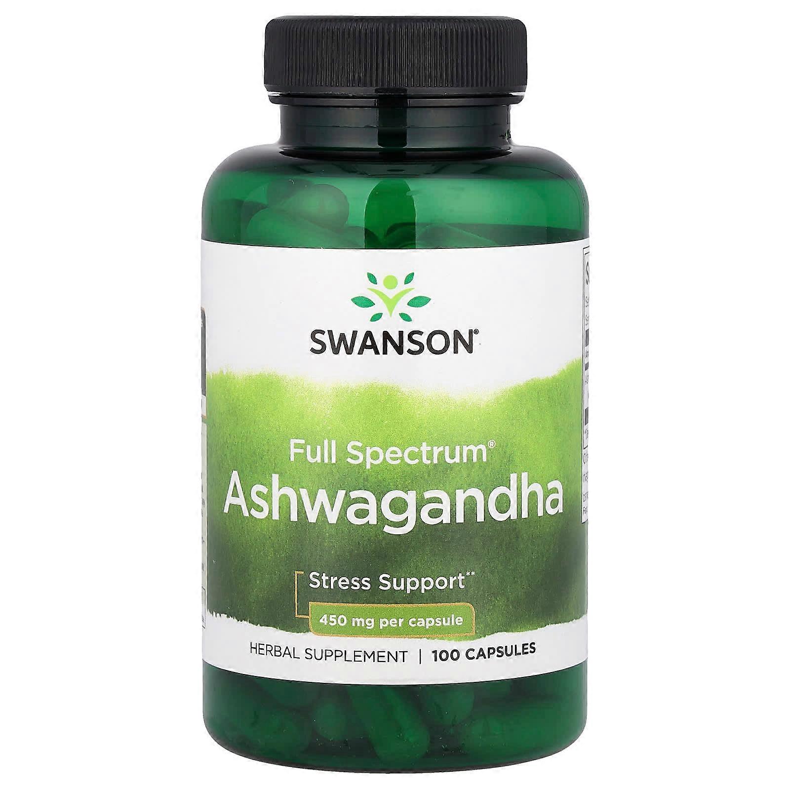Full SpectrumÃÂÃÂÃÂÃÂ¬ÃÂÃÂÃÂÃÂ Ashwagandha, 900 mg, 100 Capsules (450 mg per Capsule)