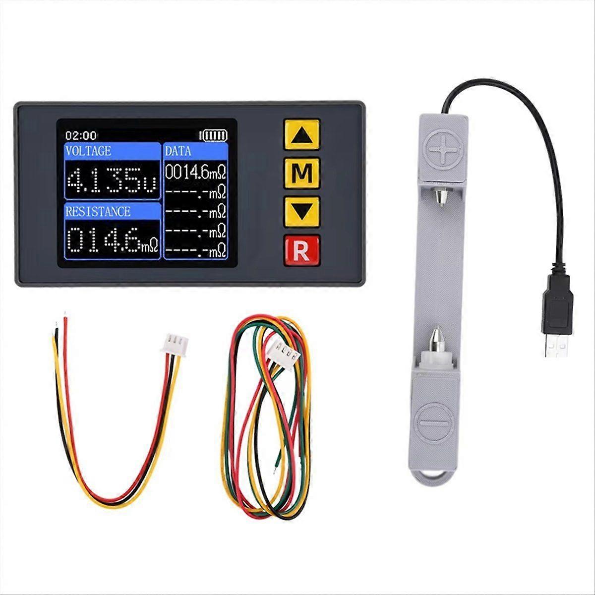 TS457 DC5V Voltage Internal Resistance Tester Supports Recording 5 Sets of Internal Resistance Using AC 4-Wire Method