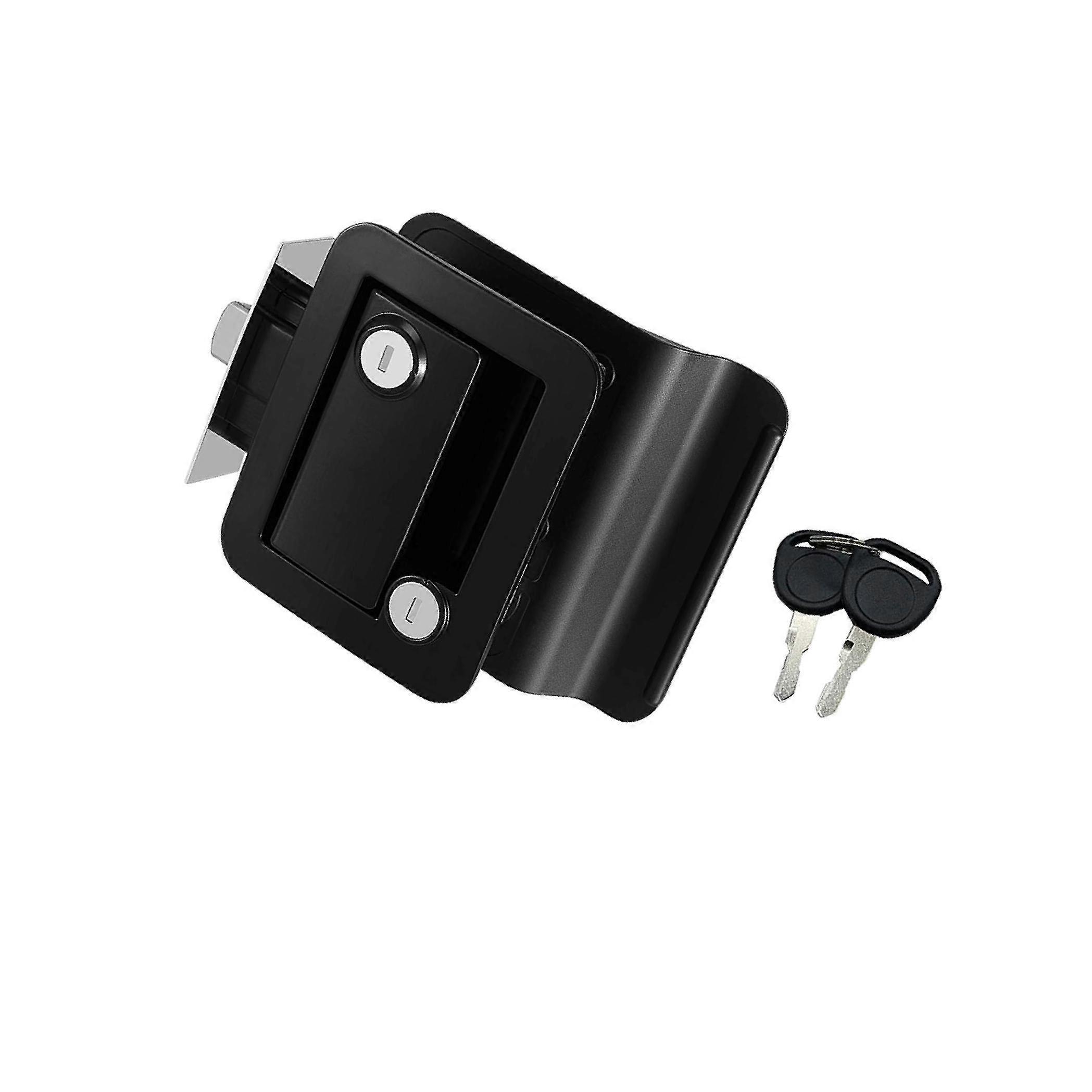 Easy-to-Install Camper RV Door Latch Locks Handle for Trailers Convenient and Reliable Black 91 to 93mm