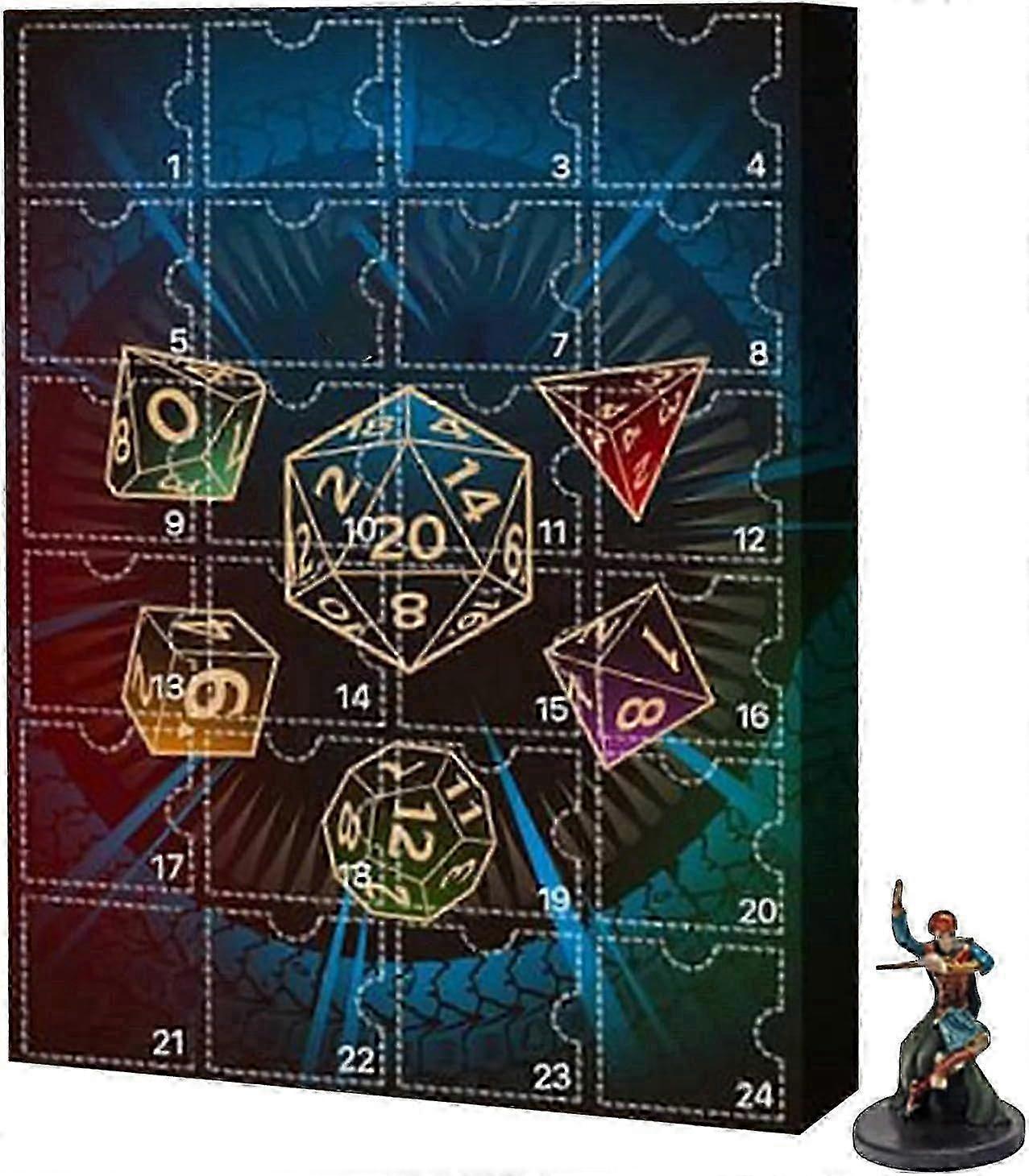 Dnd Advent Calendar 2024, Toy Advent Calendar 2024, Dnd Miniatures, Dnd Figures 24 Days Christmas Calendar For Kids Adults