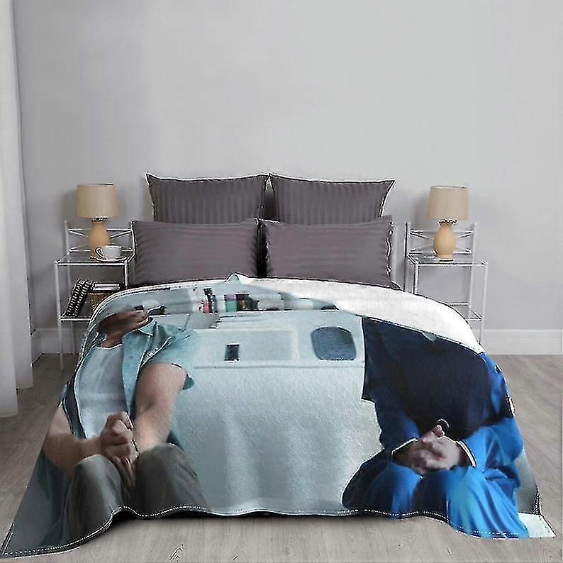 Cobertor de duas camadas, cobertor personalizado com nome da Sra. Davis, colcha impressa, capas de sofá, cobertor de viagem para acampamento, presente de Natal