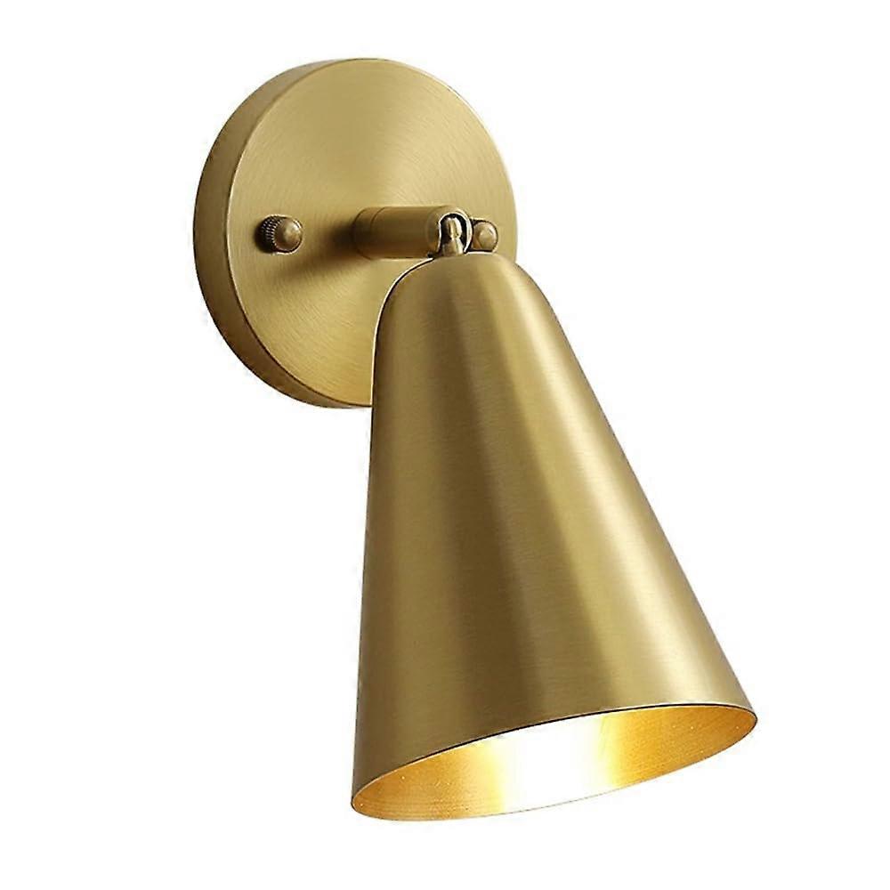 Wall Lights Sconces Brass Wall Light Adjustable Wall Mount Lamp 90 360 Degree Rotation E27 Base Bedroom Office