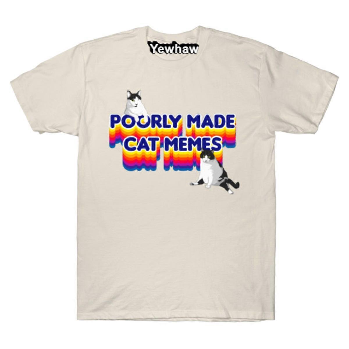 Gatto mal fatto memes logo design t-shirt