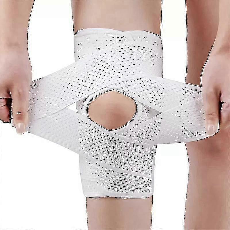 Alg 2pcs Knee Brace With Side Stabilizers For Meniscal Tear Knee Pain Acl Mcl Arthritis Injuries Recovery, Adjustable L White
