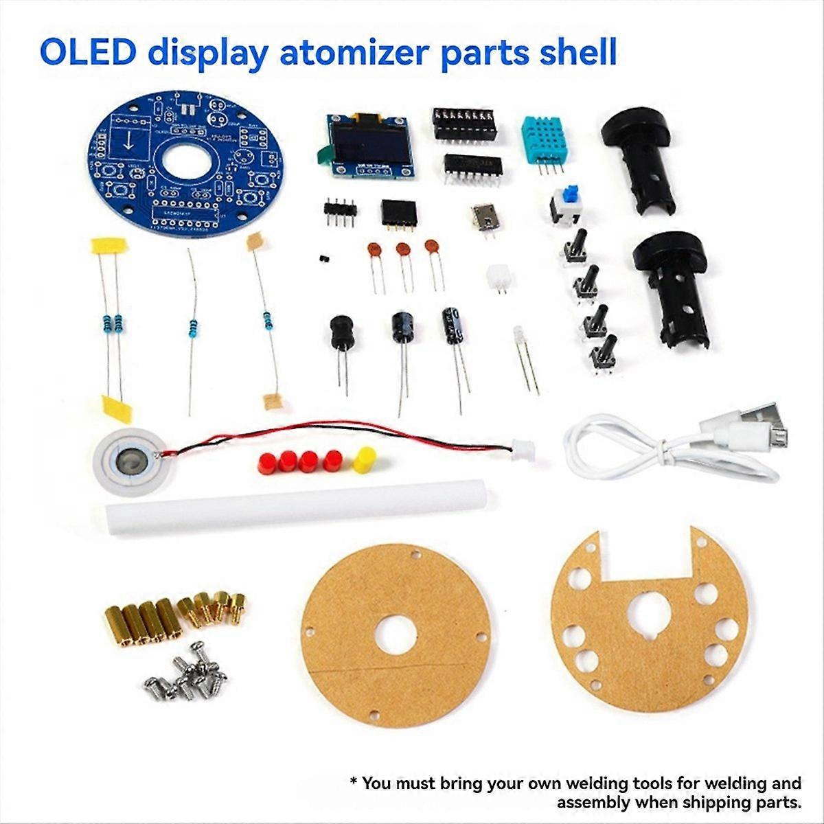 USB Humidifier Electronic DIY Welding Kit Circuit Board OLED Display