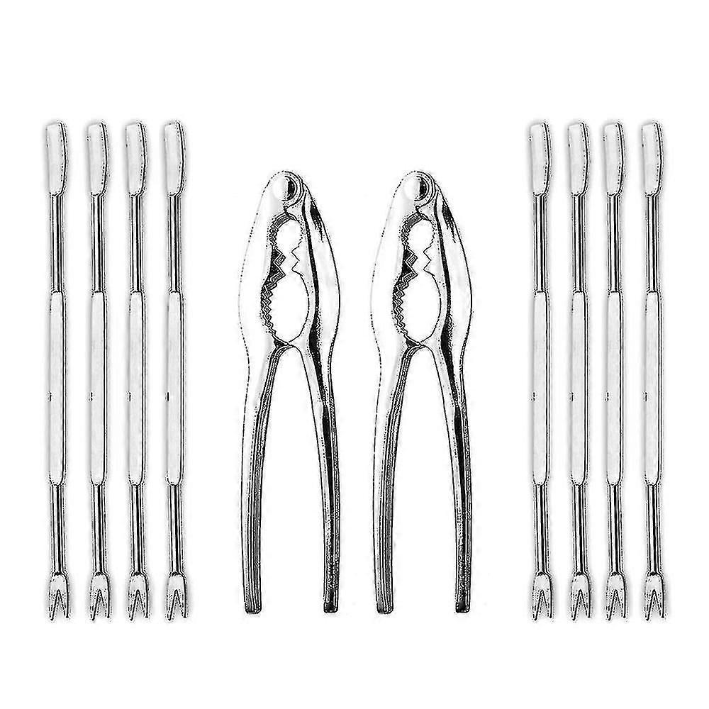 10-piece Lobster Cracker And Spike Set, Cracker And Crab Leg Tool