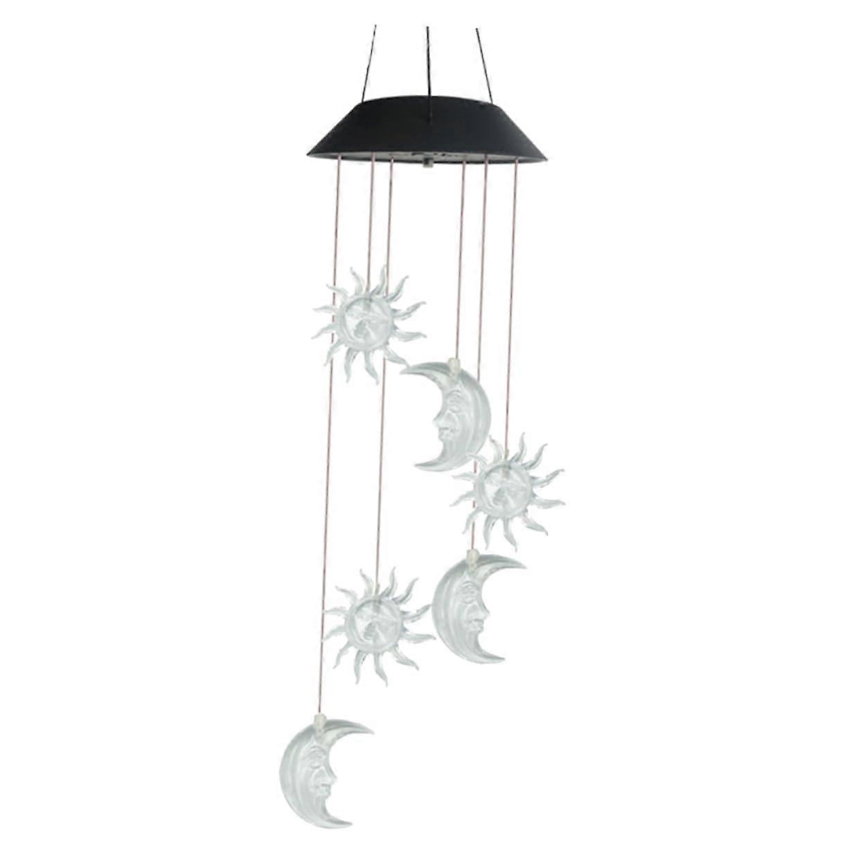 Gradient Garden Solar Light Wind Chime Lamp Gradient Color Changing IP65 Waterproof Outdoor Decorative Lighting