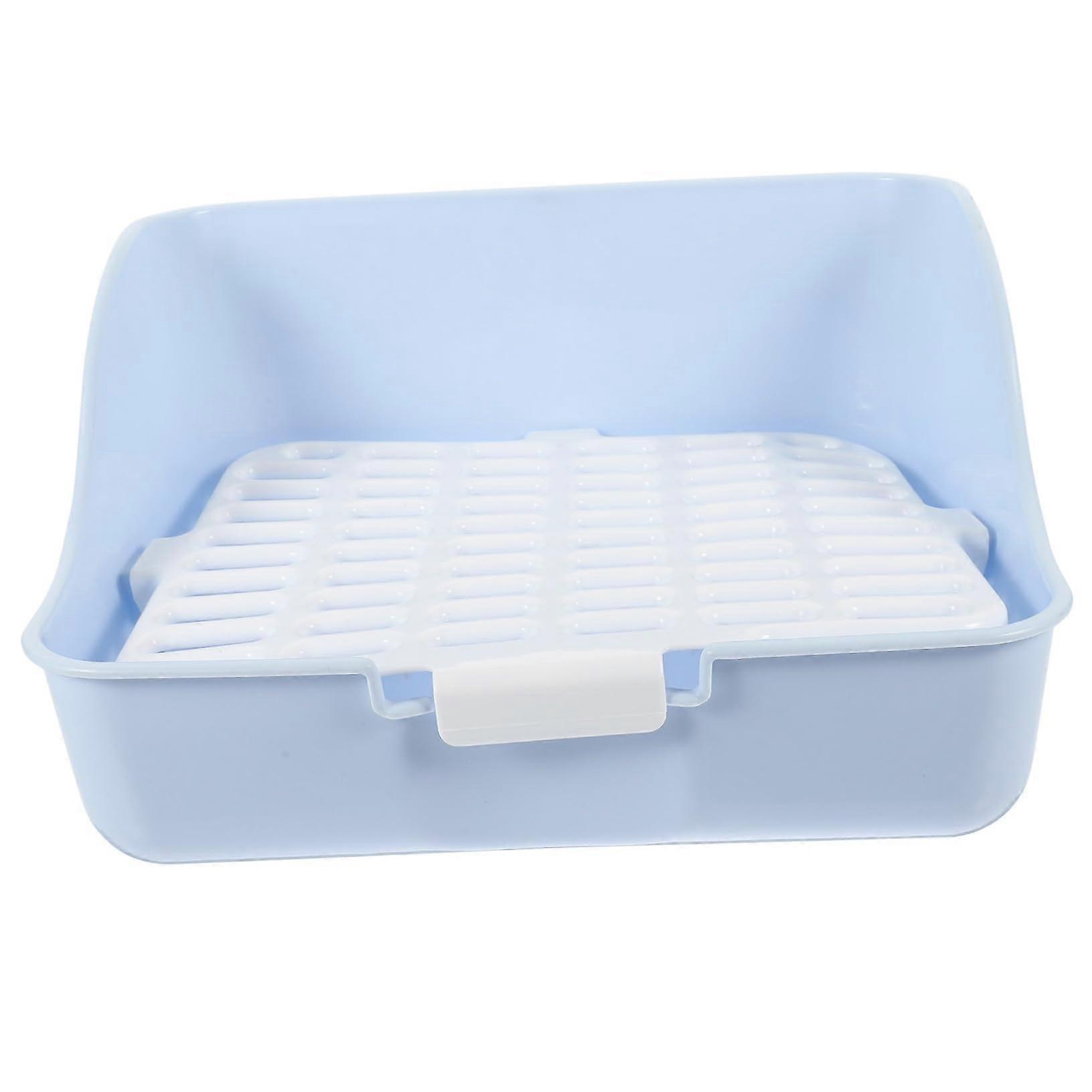 Rabbit Litter Box For Small Animals Detachable Toilet Tray LeakResistant Corner Potty Trainer For Rabbits And Critters