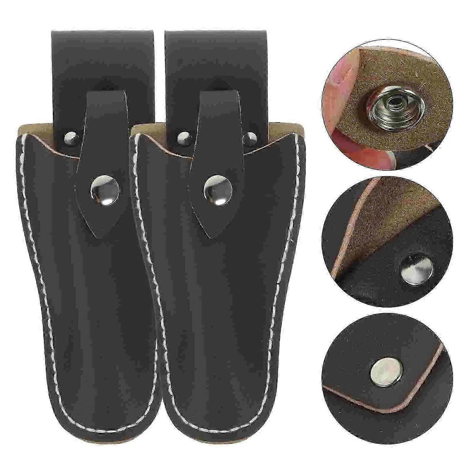 2 Pcs Snap Sheath Pruner Cover Pruning Scissor Shears Protective Case Bag Fruit Branch Garden