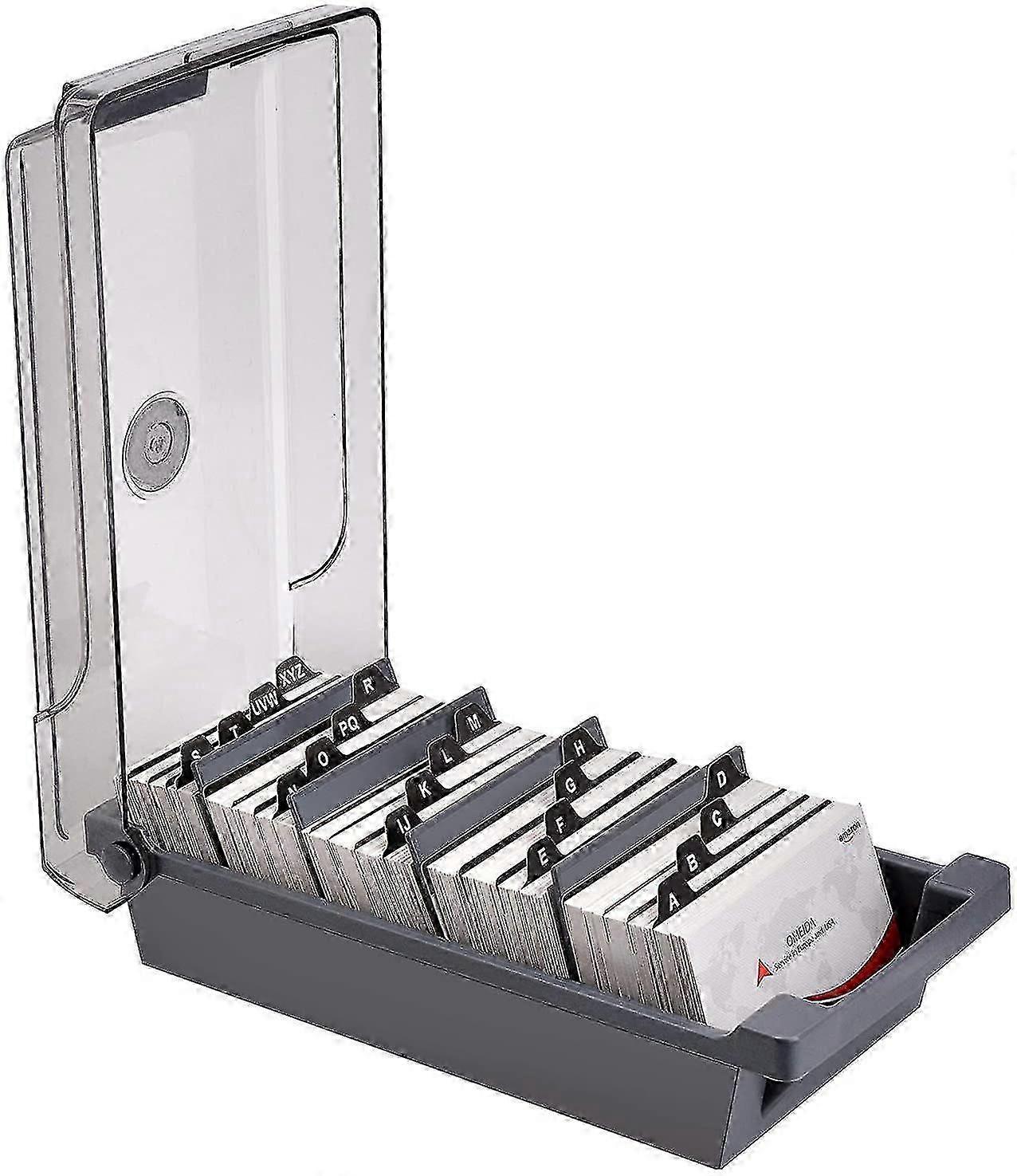 Can Hold 500 Cards, Business Card Case, Business Card Storage Box, Record Box