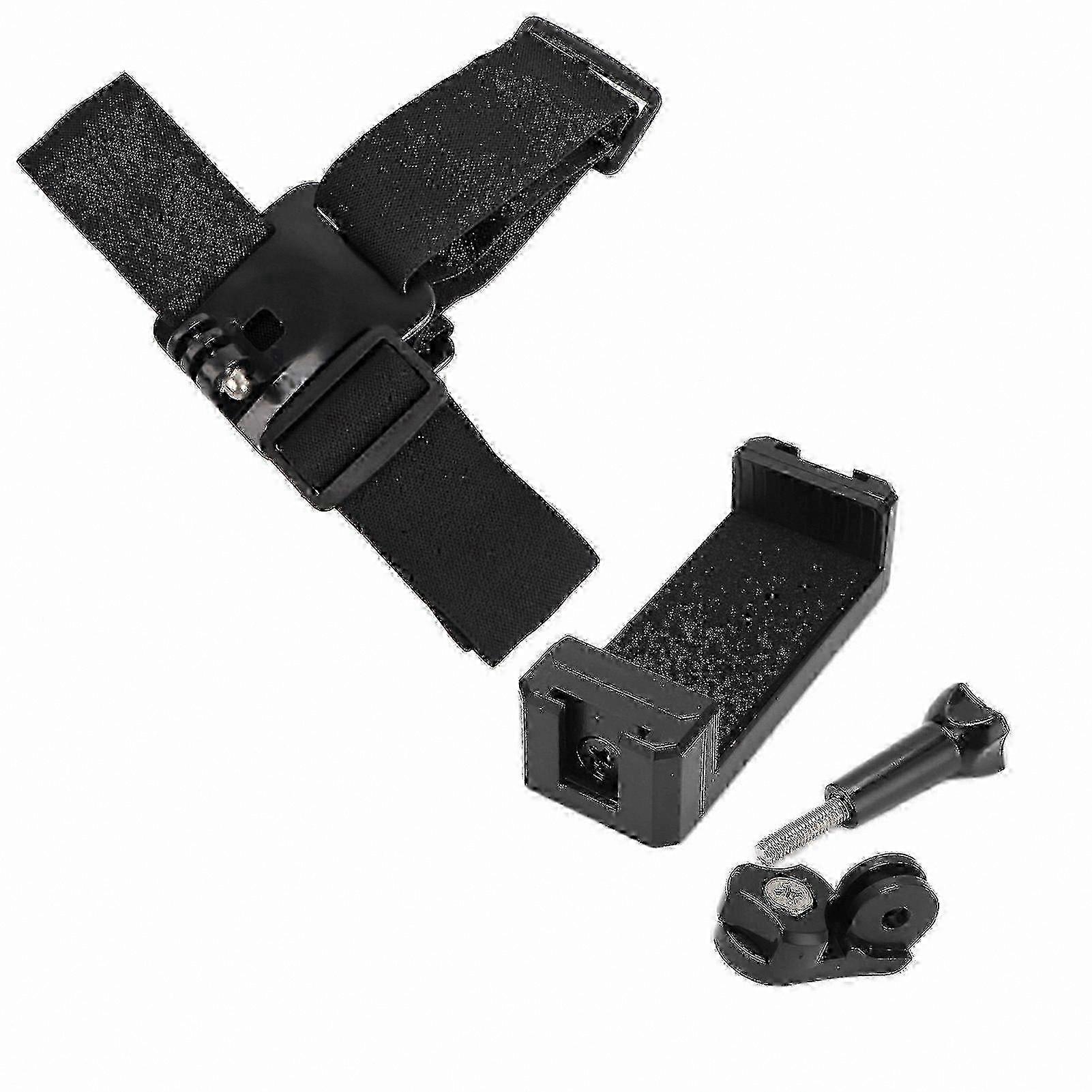 Adjustable Head Strap Mount Holder for Action Cameras and Mobile Phones with Accessory Kit