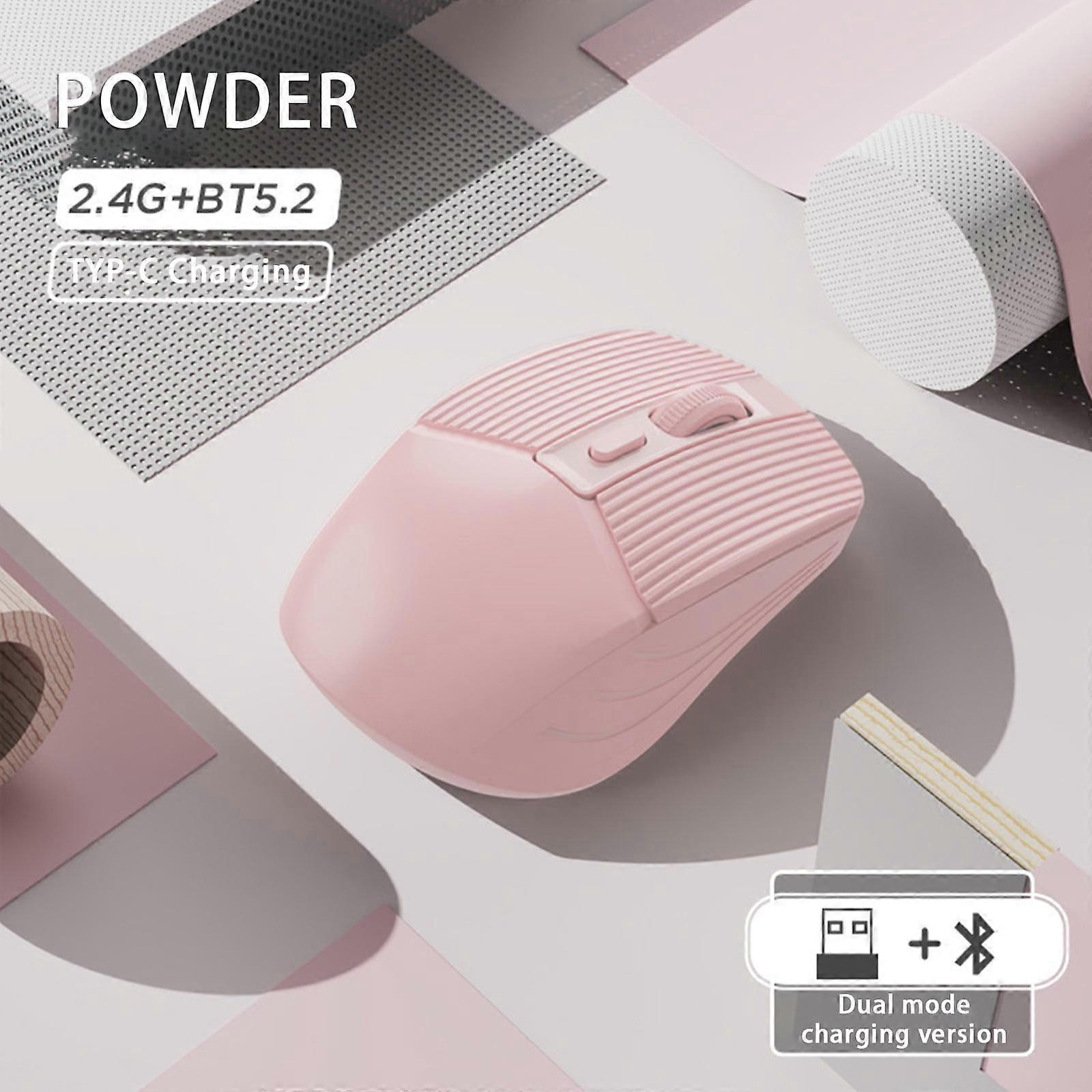 Wireless 2.4G Silent Mouse Desktop Laptop Bluetooth Rechargeable Wireless Mouse (rechargeable Mode), Mouse