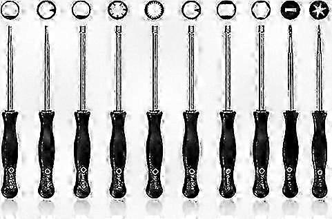 Carburetor Adjustment Screwdriver Set for Engine Repair and Cleaning - Includes 10 Pcs Tools, Box and Needle, Compatible with Most 2-Cycle Engines