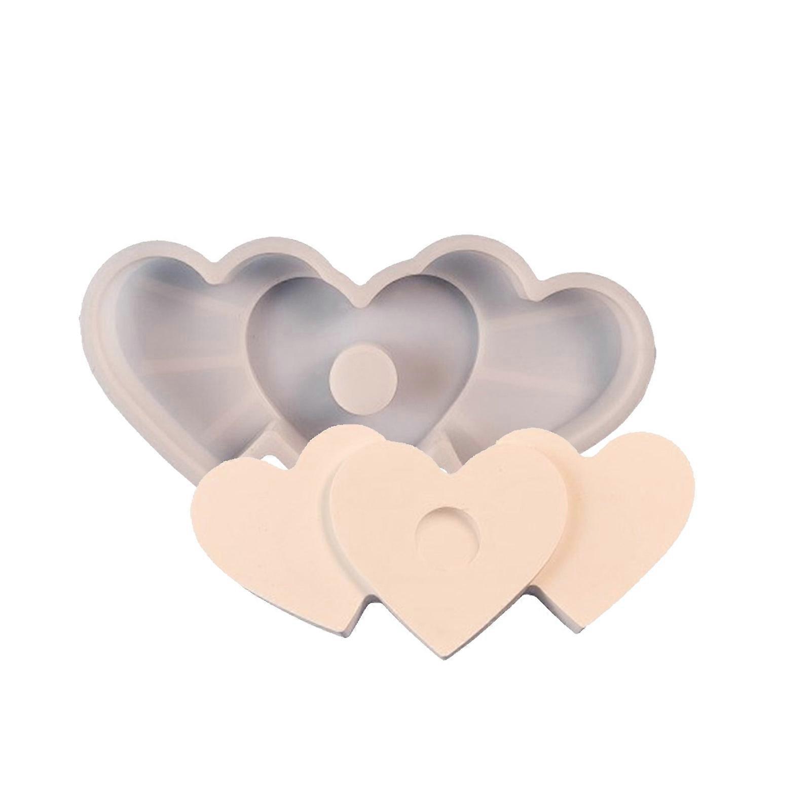 תבנית סיליקון בצורת לב אלגנטית, תבניות קישוט סיליקון, תבניות שרף עשה זאת בעצמך, תבניות פמוט, חומר סיליקון, צבעים רבים