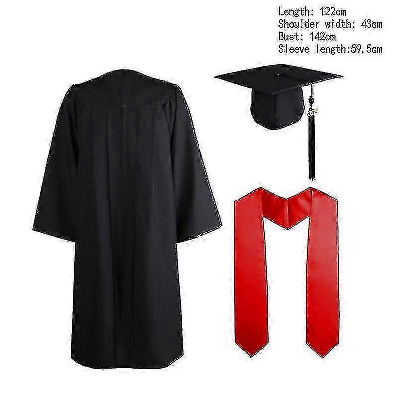 High school graduation robe for university student with cap