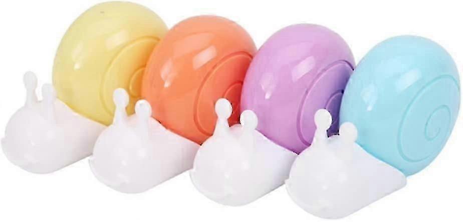 Cute Snail Correction Tape Set - 4-Pack Non-Refillable Assorted Designs