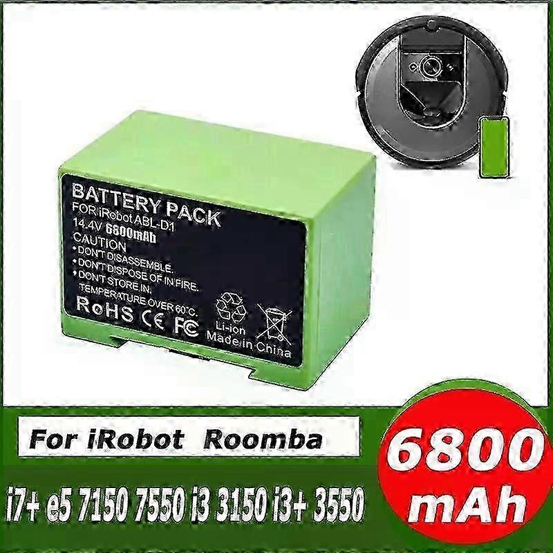 Applies to 2600mAh 3500mAh Battery 14.4V for iRobot Roomba e Replacement Lithium Ion and i Series i7 7150 7550 i7+ 7550 e5 e6 i3 i3+ i4 i4 2
