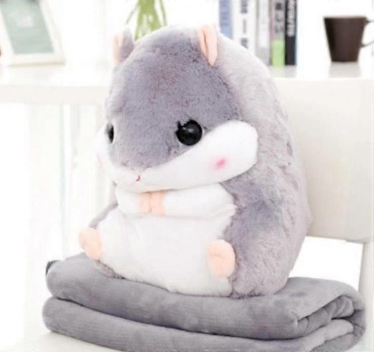 Plush Pillow Blanket Cute Hamster Plush Blanket Blanket Folding Blanke