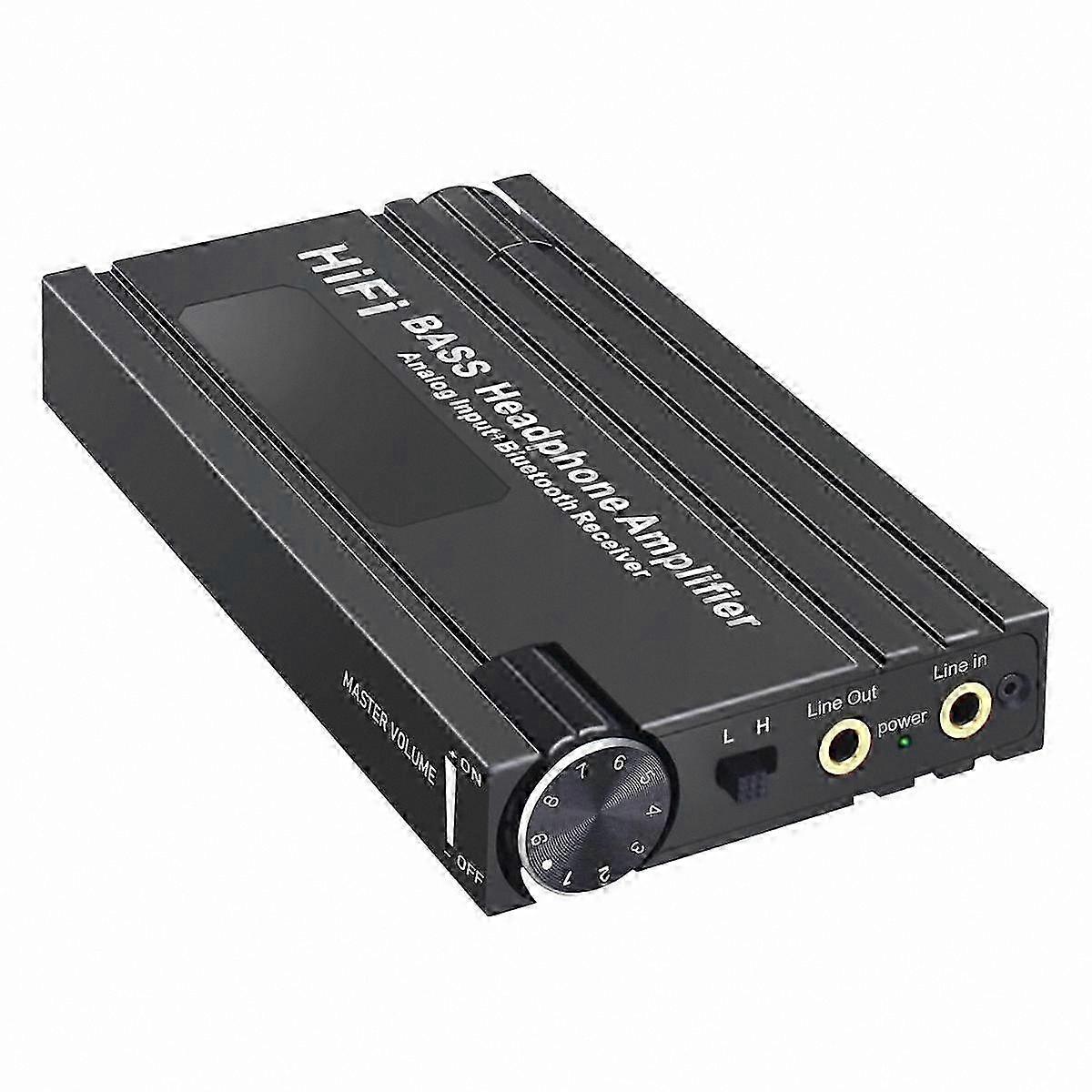 Portable Bluetooth Headphone Amp with Bass and Volume Control for MP3/MP4 Players