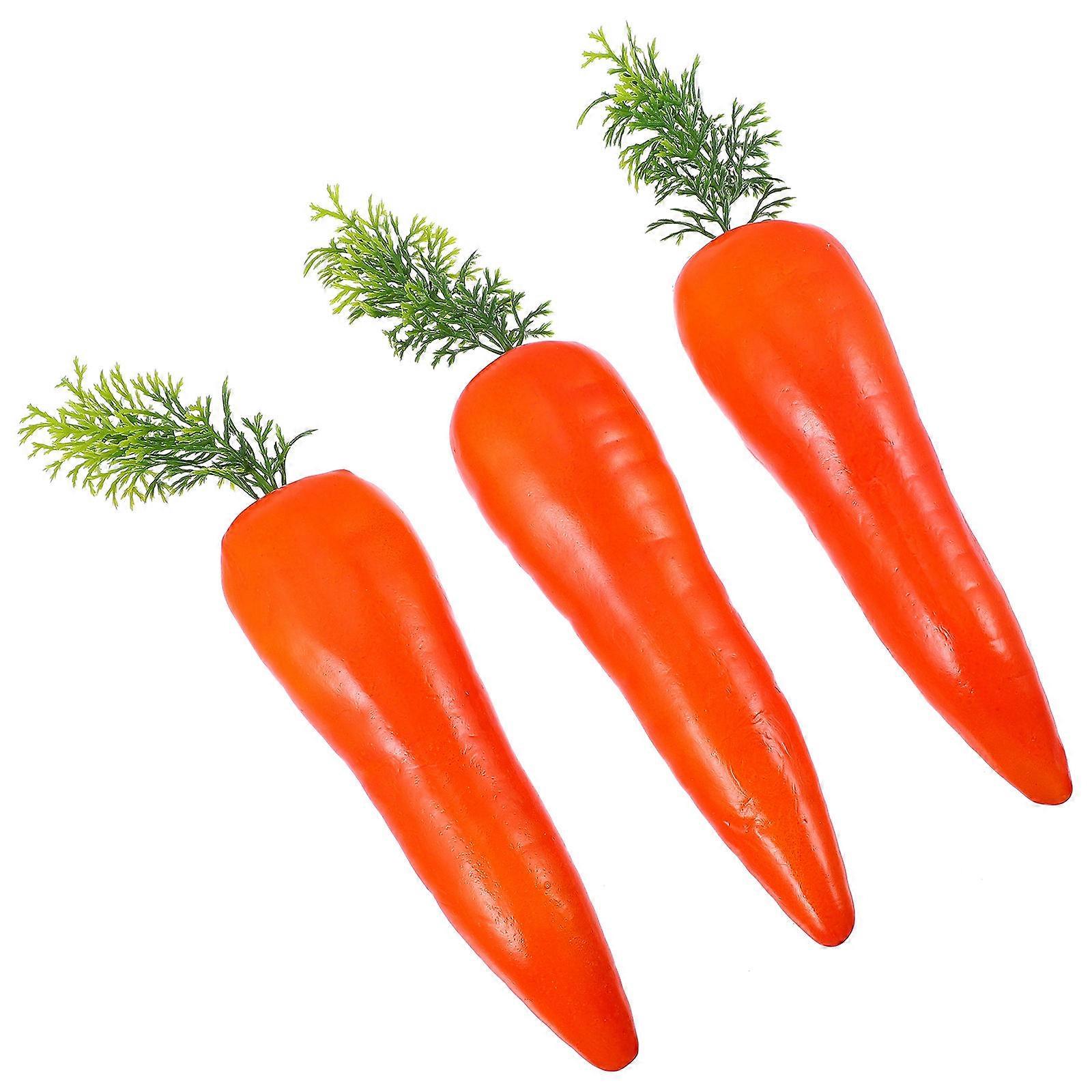 Easter Artificial Carrot Artificial Foams Carrot for Decoration 6Pcs