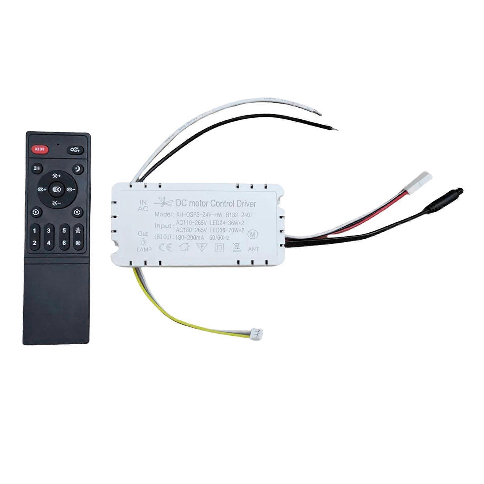 ABS Bedroom Fan Manager With Ir Indication 6 Variable Pace Dimmable Light Configuration And Factory Reinitialize Capability Multicolor