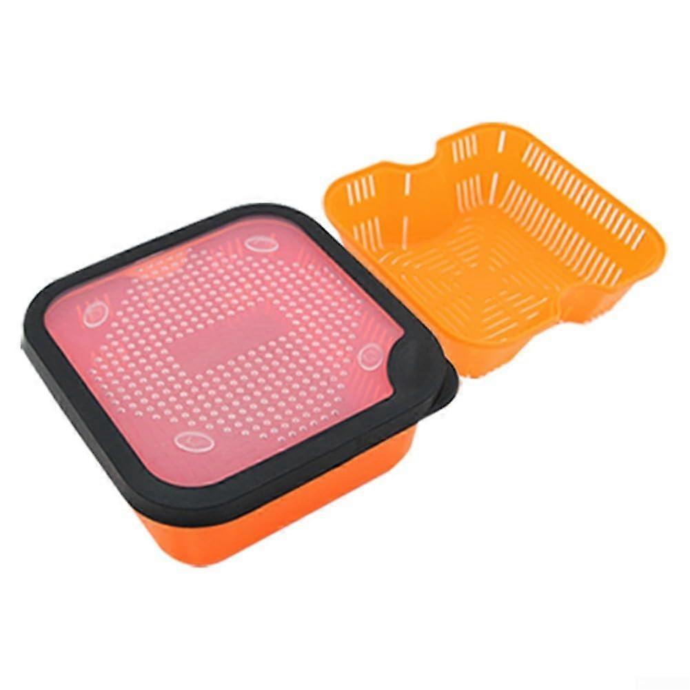 Fishing Bait Box Vertical Inserted Lure Case With Drain Holes Black Size S 20x11x3 Cm Compatible with MEIHO