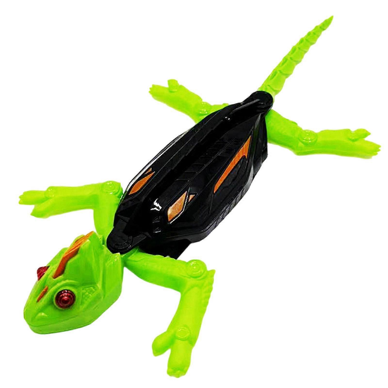 Gift Ready Remote Control Wall Climbing Lizard With LED Light And Double Surfaces Play Wall Crawler Robot Geckos Multicolor
