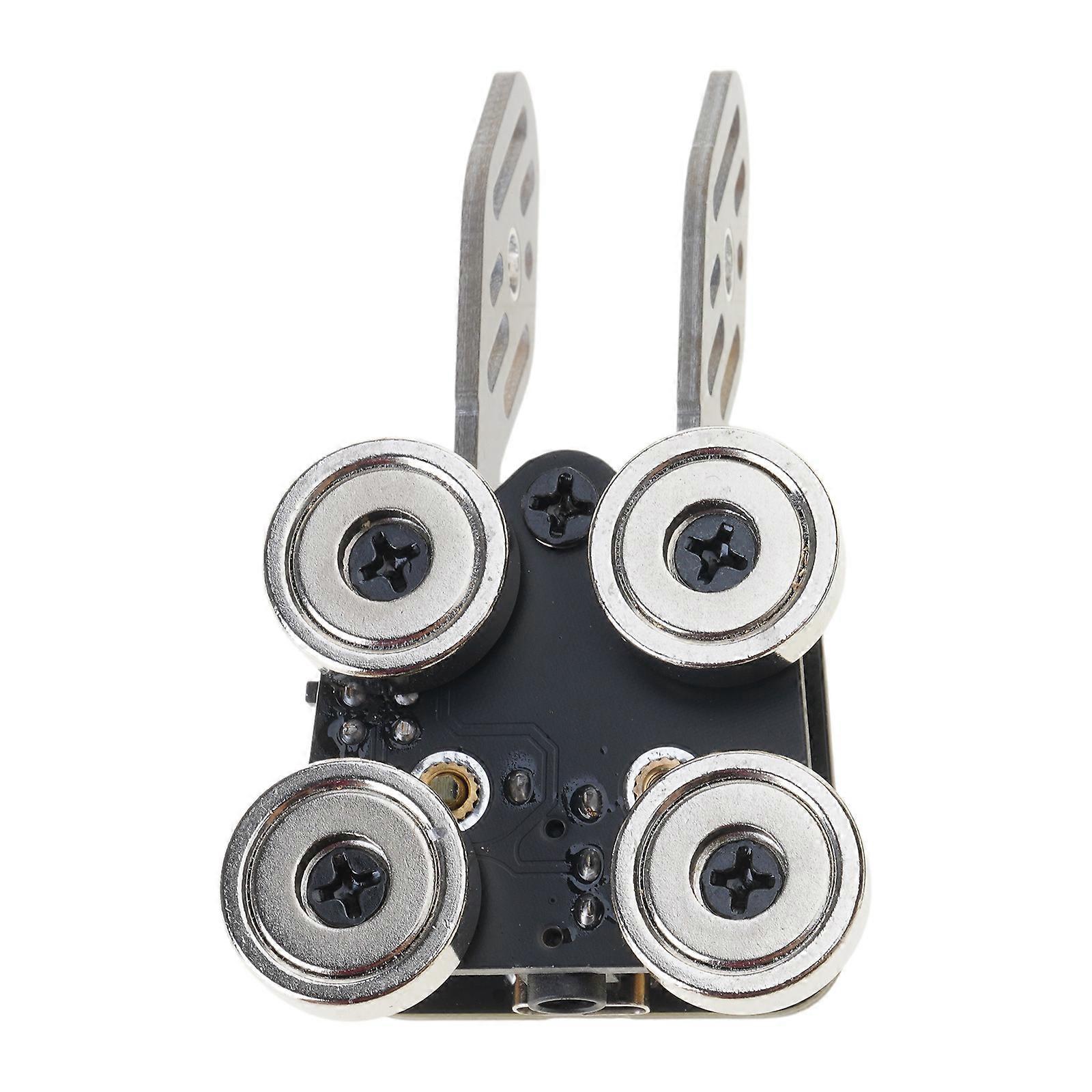 Double Paddles Mini CW Key Morse Key Magnetic Base Automatic Morse Code Key Portable Telegraph Key Paddles for Radio Multicolor