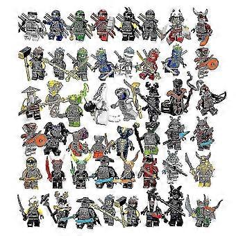 48 Stück Set Ninjago Miniaturen Set Actionfiguren Kinderspielzeug Geburtstagsfeier Geschenke für Erwachsene und Kinder Jungen und Mädchen