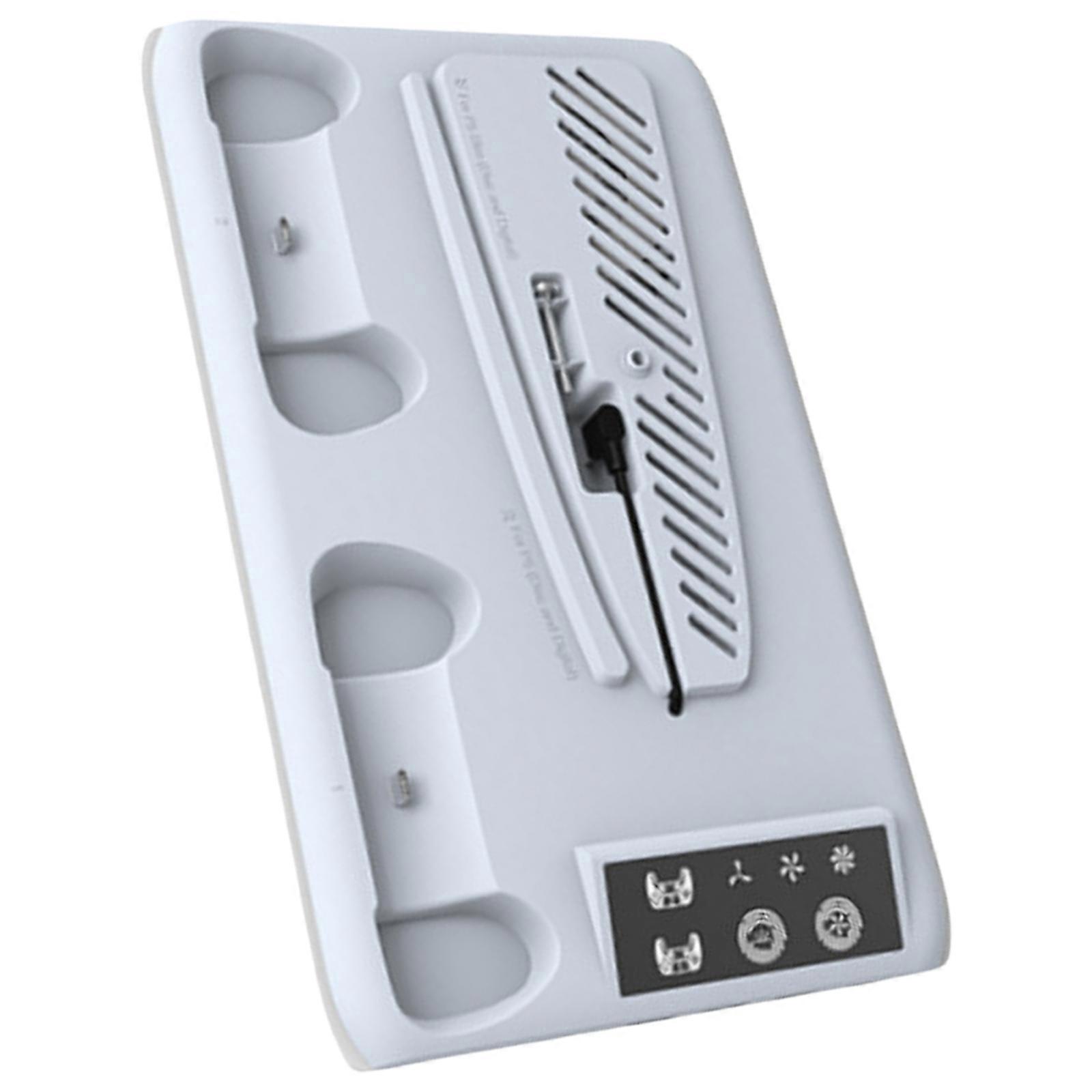 Värikäs jäähdytysteline kannettava jäähdytystuulettimen alusta monitoiminen jäähdytysalusta ABS-jäähdytystuulettimen pidikkeet P5 / ohut valkoinen