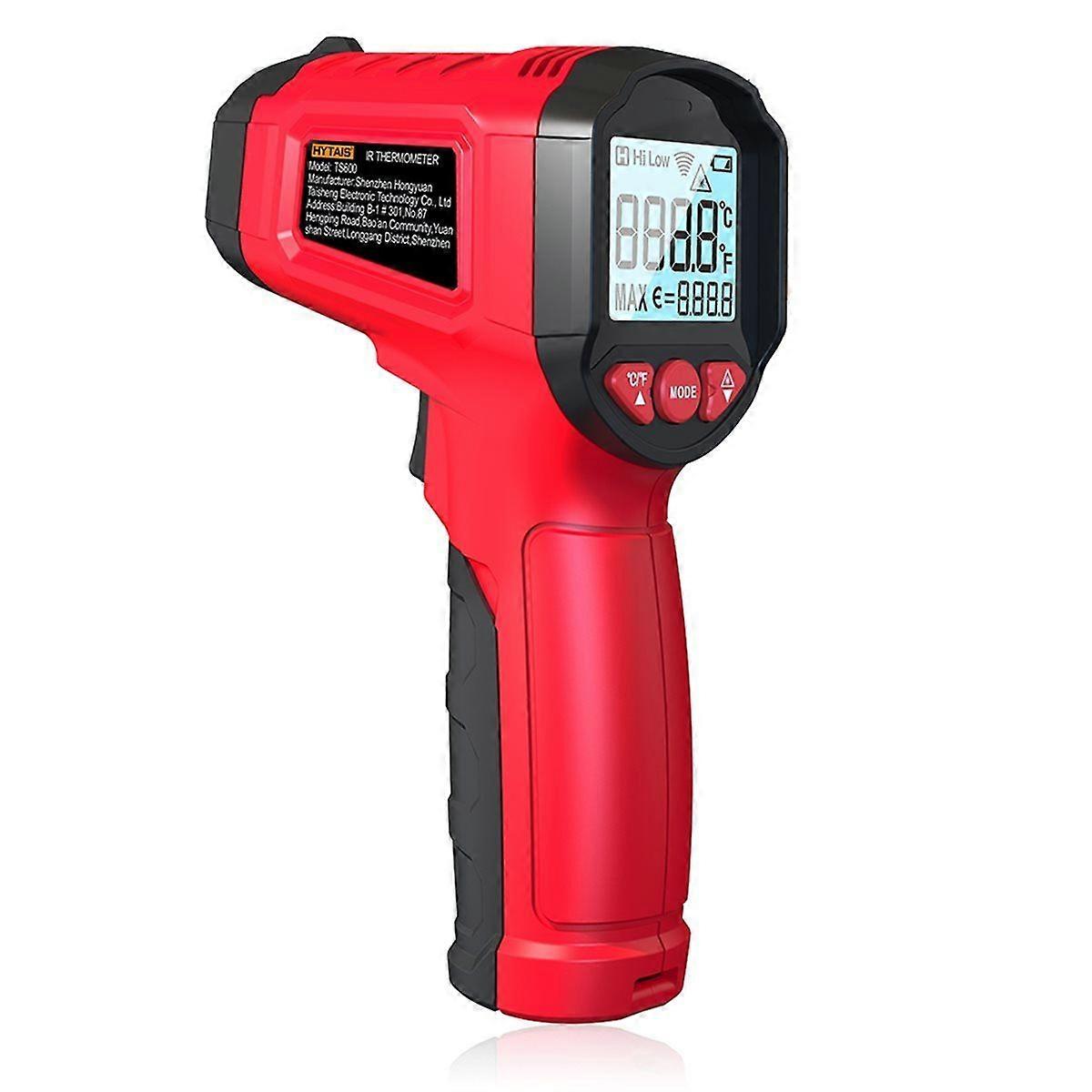 Infrared Thermometer Adjustable Emissivity Digital Temperature Laser Non-Contact Temp IR Temperatur