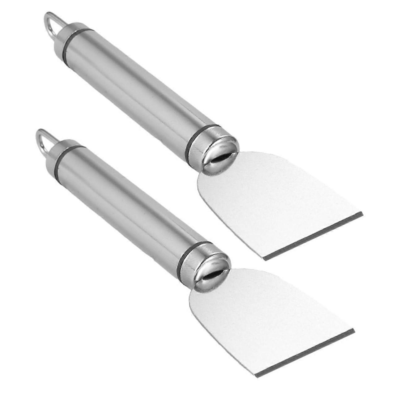 2 Pack Stainless Steel Scraper Tool for Removing Stickers, Paint and Grease from Floors and Ovens