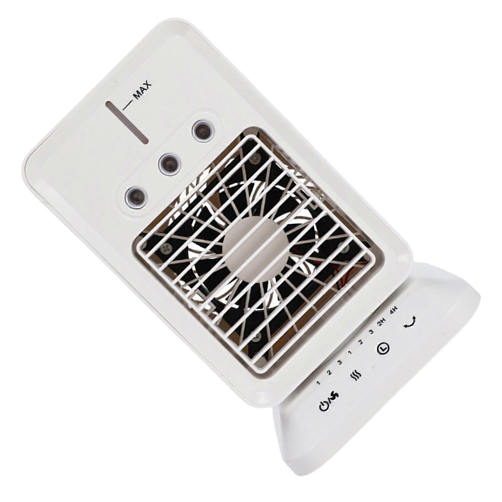 Portable Desktop Air Conditioning Fan with Light Multifunctional USB Rechargeable Air-cooled Fan with 300ML Water Tank Multicolor