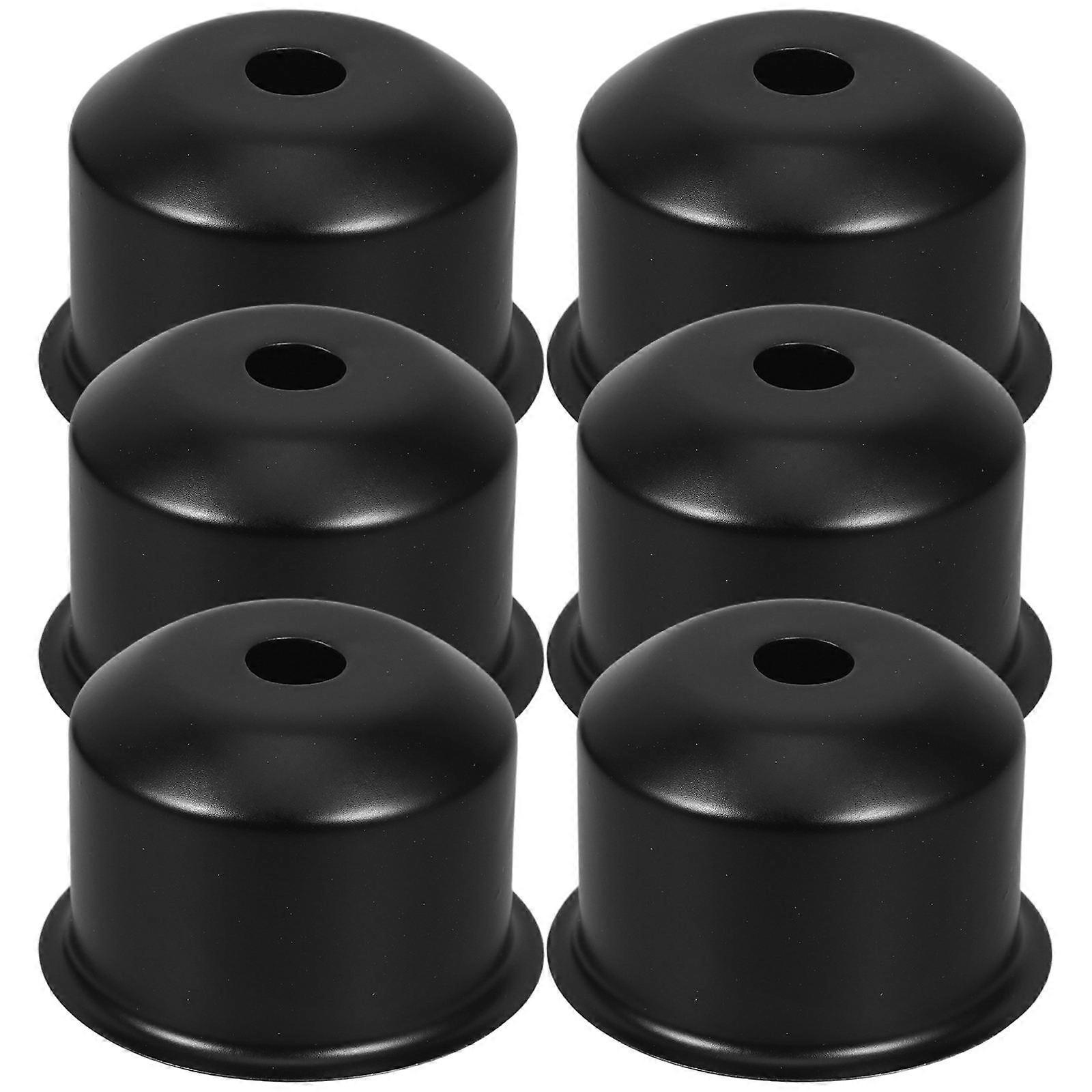 Lamp Socket E27 Light Fixture Part for Bedroom Replacement 6Pcs Black