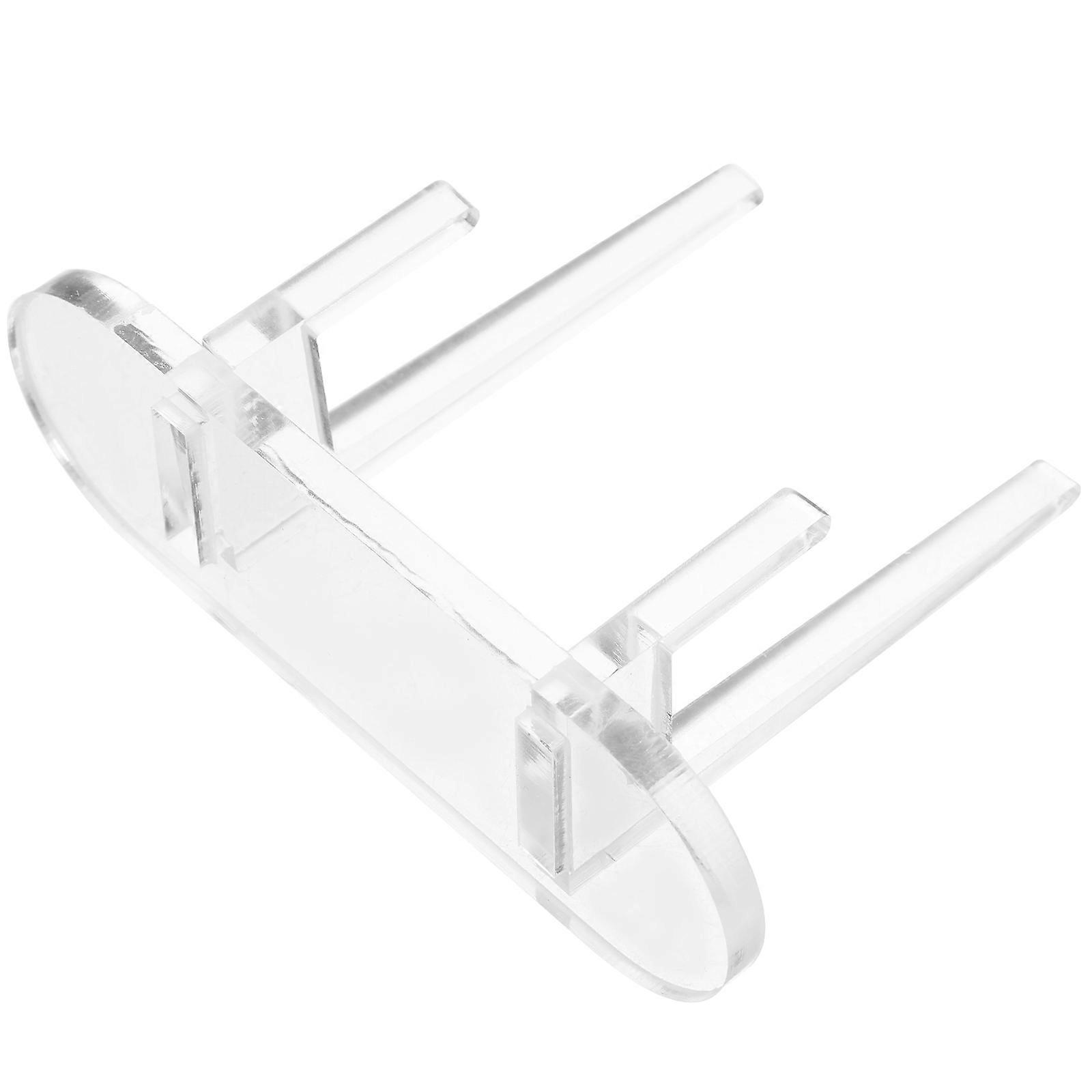 Black Vinyl Record Display Stand for Displaying Transparent Acrylic Rack