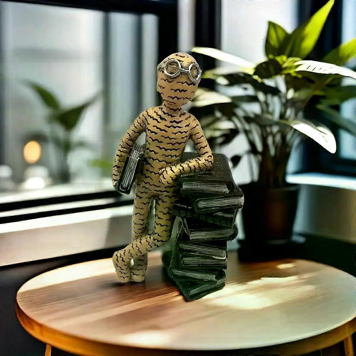 Modern Minimalist Resin Reader Statues Luxurious Abstract Art Creative Unique Gifts Reading Station Decorations